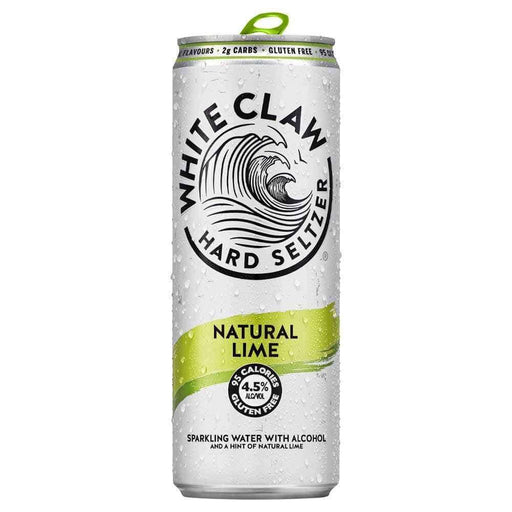 White Claw Seltzer Natural Lime Cans 330mL Hard Seltzer White Claw