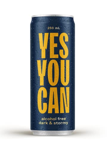 Yes You Can Non-Alcoholic Dark & Stormy Ready To Drink 250ml - Case of 24  Visit the Yes You Can Drinks Store