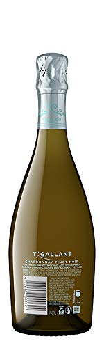 T 'Gallant Chardonnay Pinot Noir Sparkling Wine Non-Vintage, 750 ml (Pack Of 6)  T'Gallant