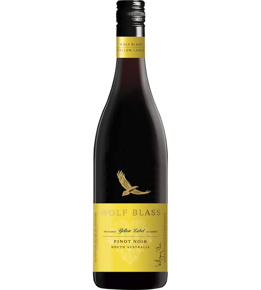 Wolf Blass Yellow Label Pinot Noir, 750ml bottle (Case of 6)  Wolf Blass