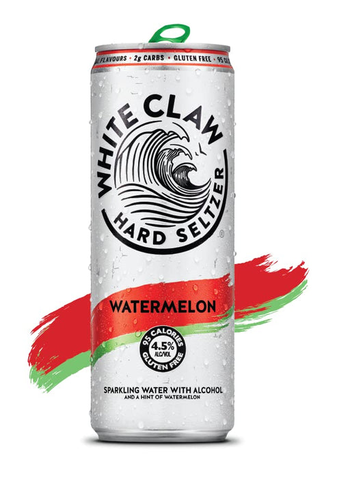 White Claw Seltzer Watermelon Cans 330mL x 24  White Claw
