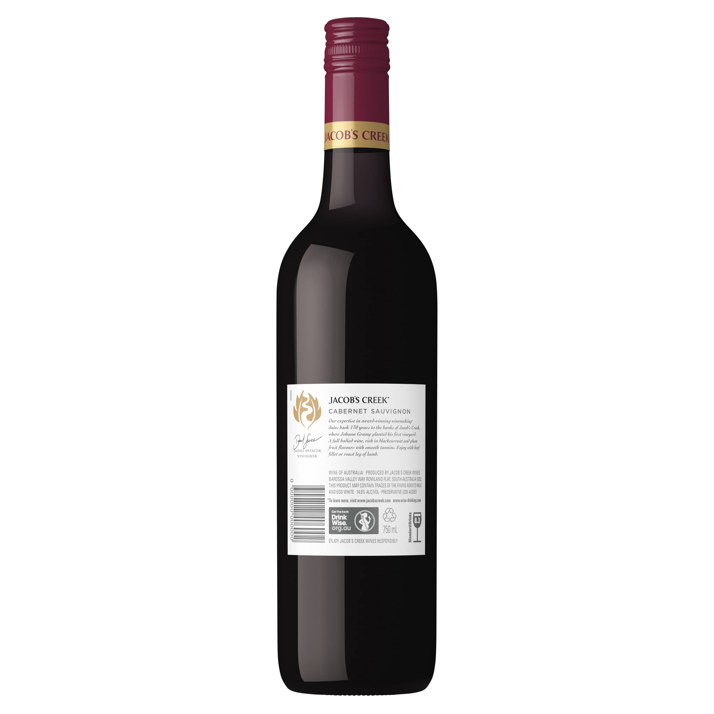 Jacob's Creek Classic Cabernet Sauvignon Wine, 750 ml (Pack Of 6)