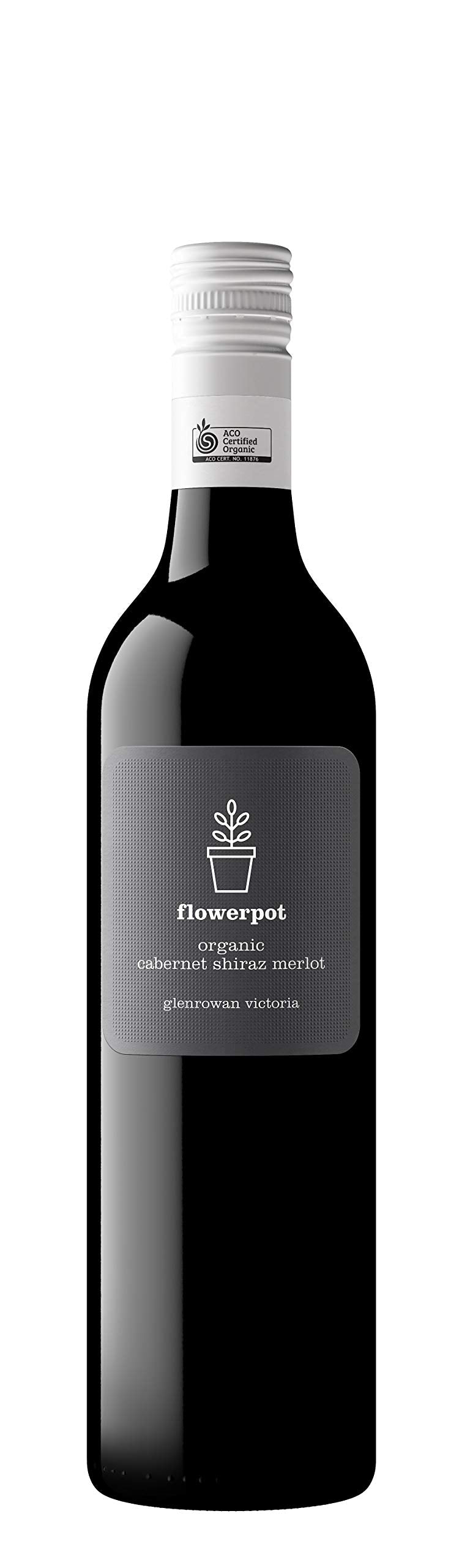 FlowerPot Organic Cabernet Shiraz Merlot Wine 750ml (Single Bottle), 750 ml