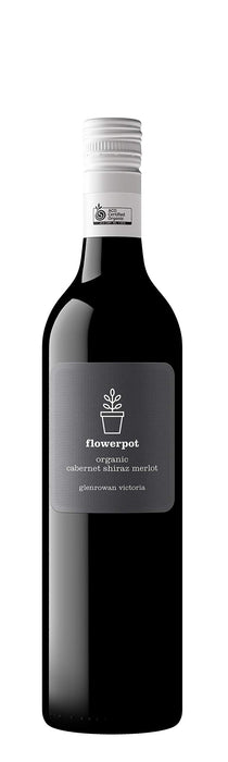FlowerPot Organic Cabernet Shiraz Merlot Wine 750ml (Single Bottle), 750 ml  Flowerpot