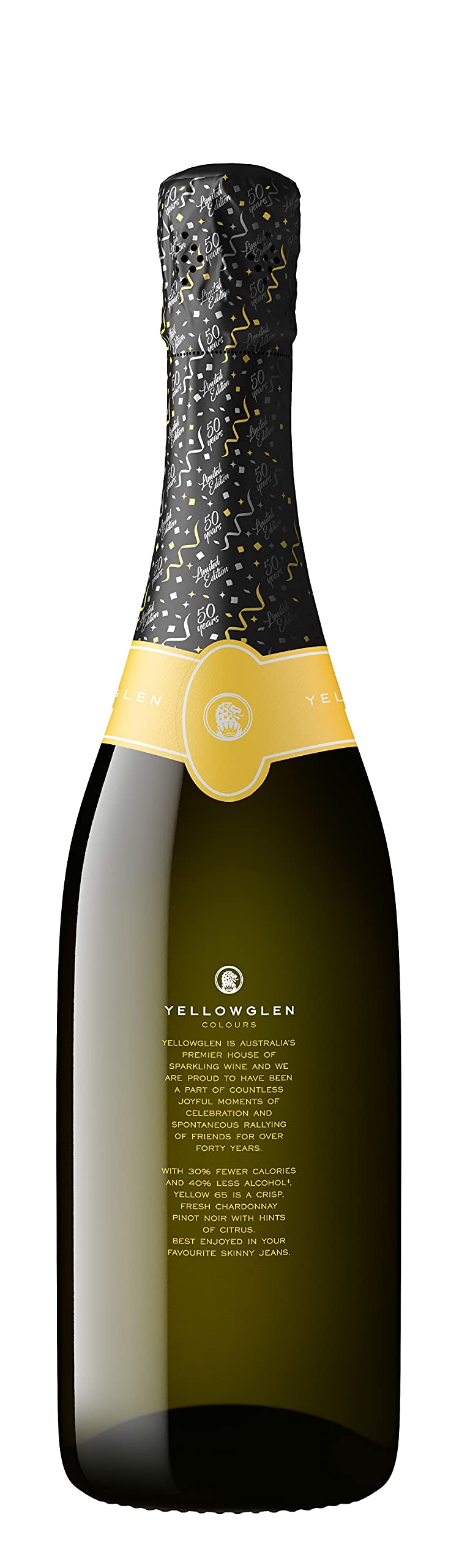 Yellowglen Yellow 65 Lower Alcohol Sparkling NV Wine, 750 ml (Pack Of 6)