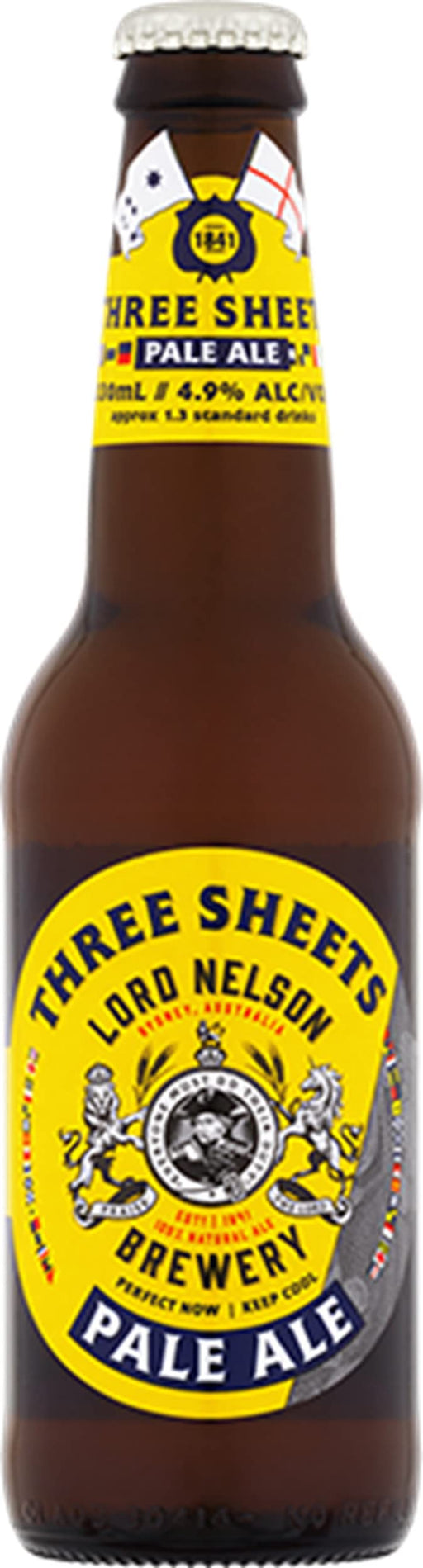 Lord Nelson Brewery Three Sheets Pale Ale 330 ml, Pack of 24  Lord Nelson