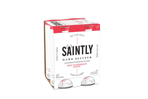 Saintly Seltzer Holy Watermelon & Mint cans 250ml x 4  Saintly