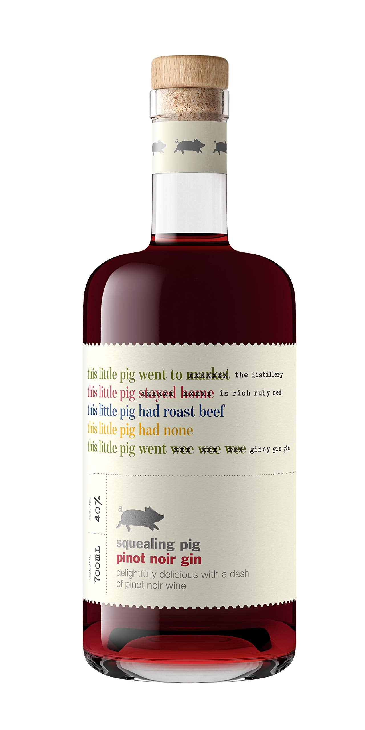 Squealing Pig Pinot Noir Gin NV 700ml (Single Bottle)