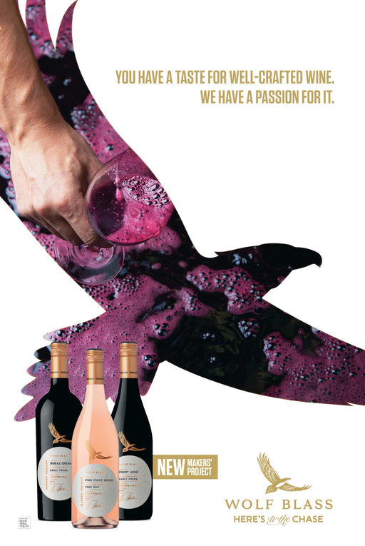 Wolf Blass Makers Project Pink Pinot Grigio Wine 750 ml (Case of 6)  Wolf Blass