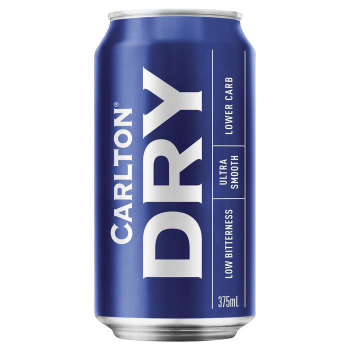 Carlton Dry, Low Carb Full Strength Beer 375ml Cans  Visit the CARLTON DRY Store