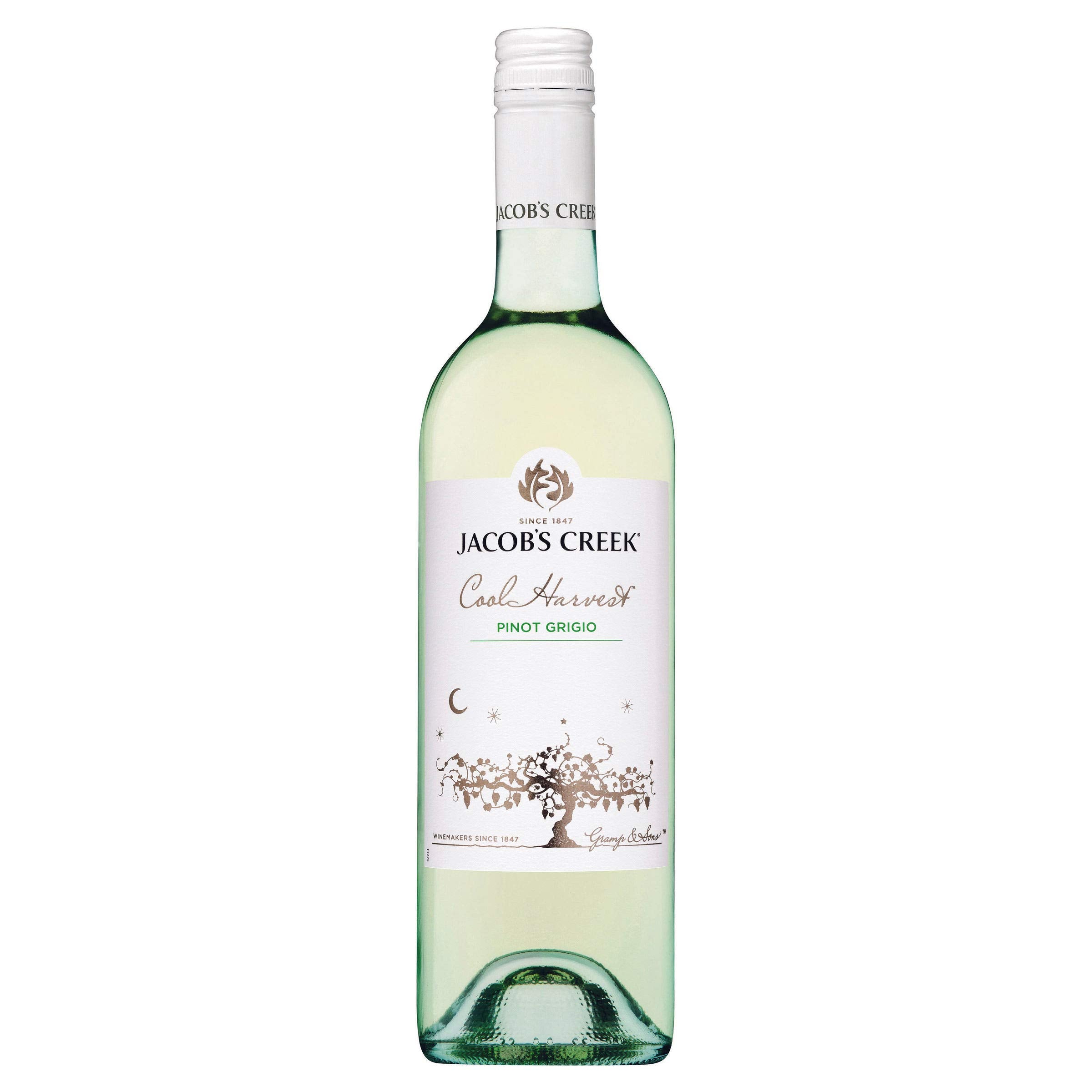 Jacob's Creek Cool Harvest Pinot Grigio, 750ml (Pack Of 6)