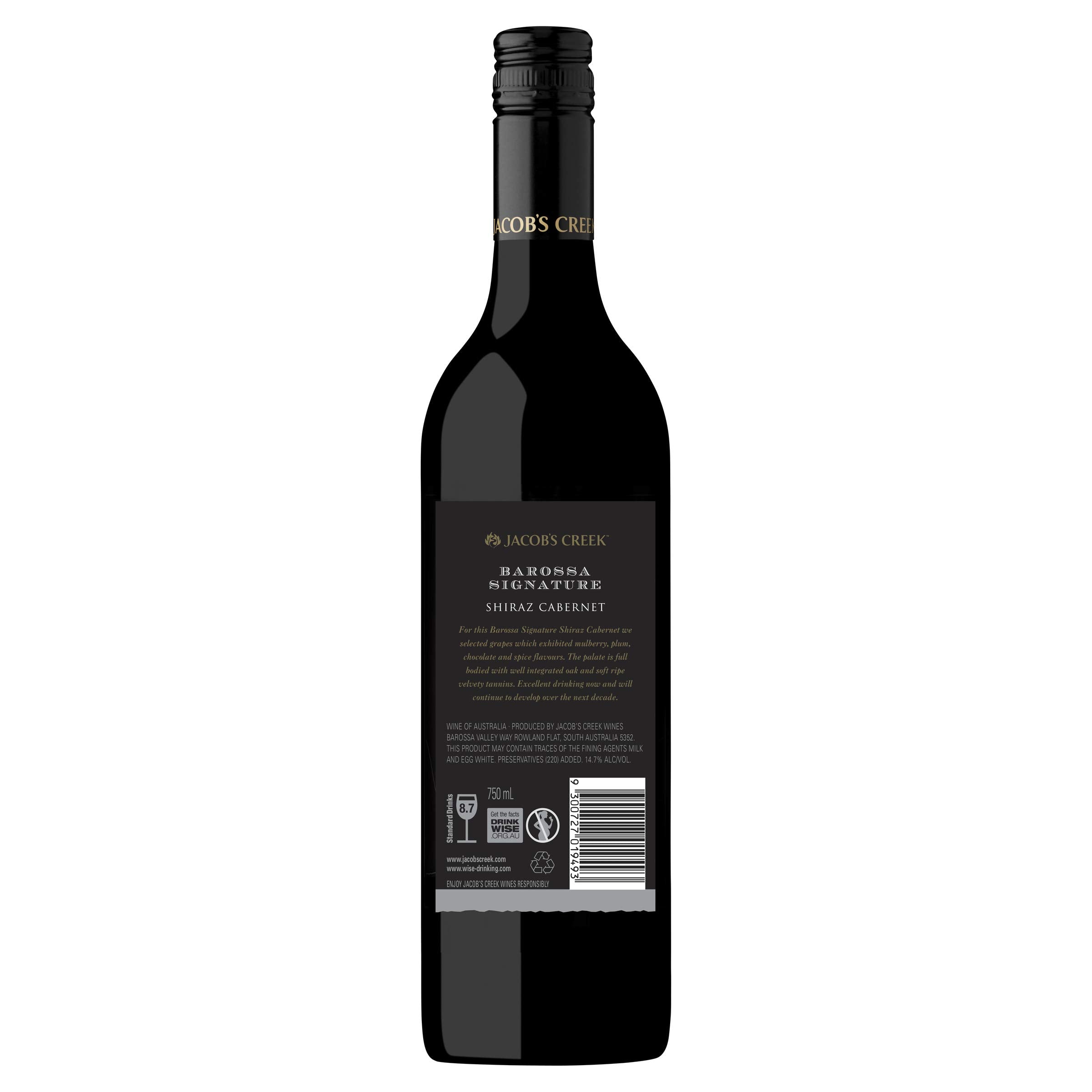 Jacob's Creek Reserve Barossa Signature Shiraz Cabernet, 750ml (Pack Of 6)