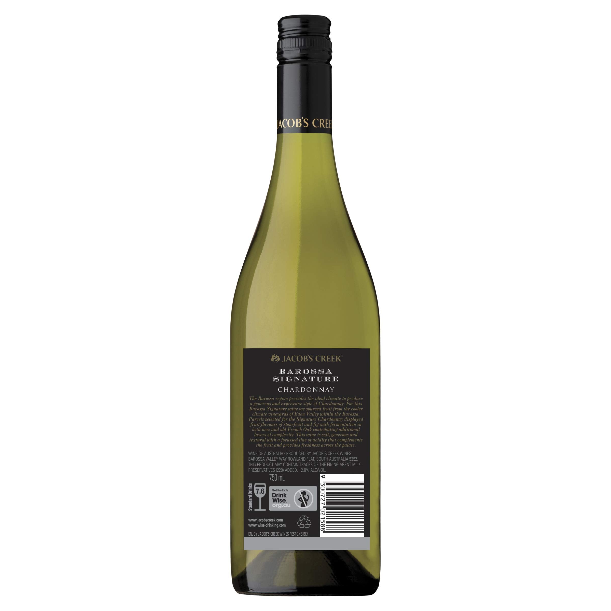 Jacob's Creek Barossa Signature Chardonnay, 750ml (Pack Of 6)