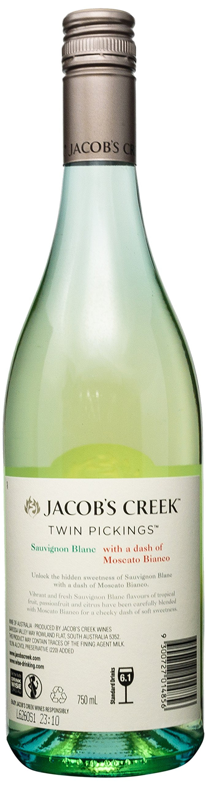 Jacob's Creek Twin Pickings Moscato Sauvignon Blanc , 750ml (Pack of 6)