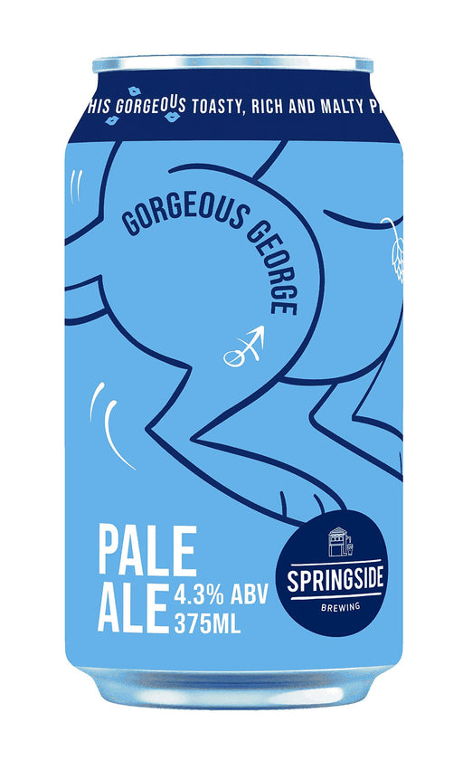 Springside Brewing - 'Gorgeous George' Pale Ale Beer 24 x375ml Cans  Springside Brewing