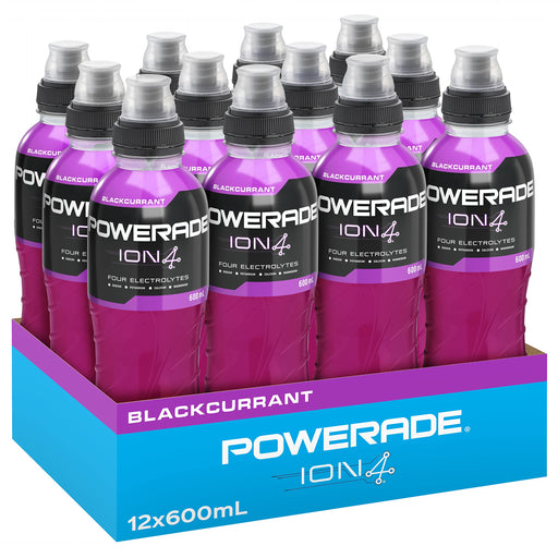 Powerade ION4 Blackcurrant Sports Drink Multipack Sipper Cap Bottles 12 x 600mL  Visit the POWERADE Store